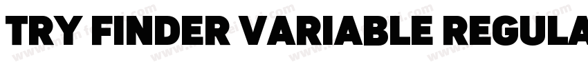 TRY Finder Variable Regular字体转换